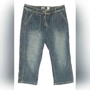 Liz & Co. Jean Capri Pants, Size 8 Stretch